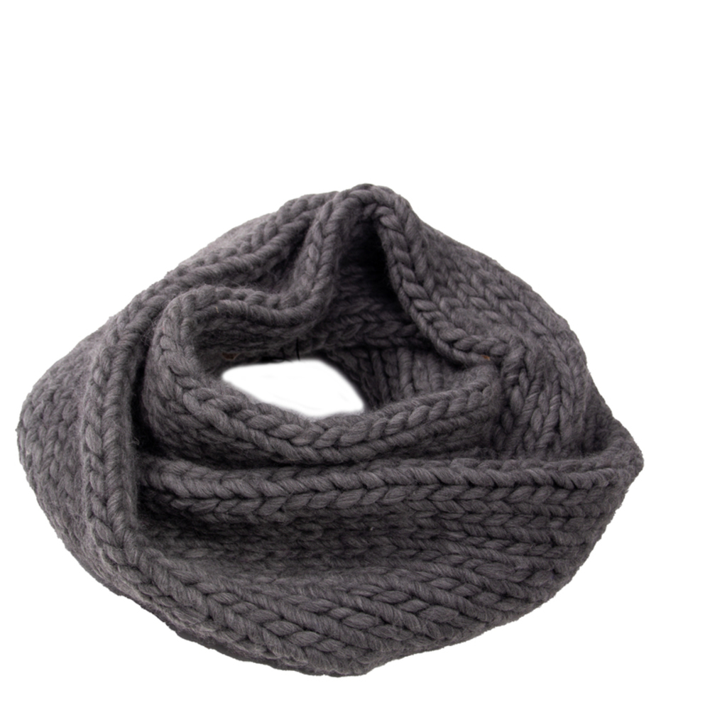 WOOL AND THE GANG GRAY KNIT SCARF | MENS SIZE 160CM